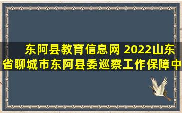 东阿县教育信息网 2022山东省聊城市东阿县委巡察工作保障中心选聘公告